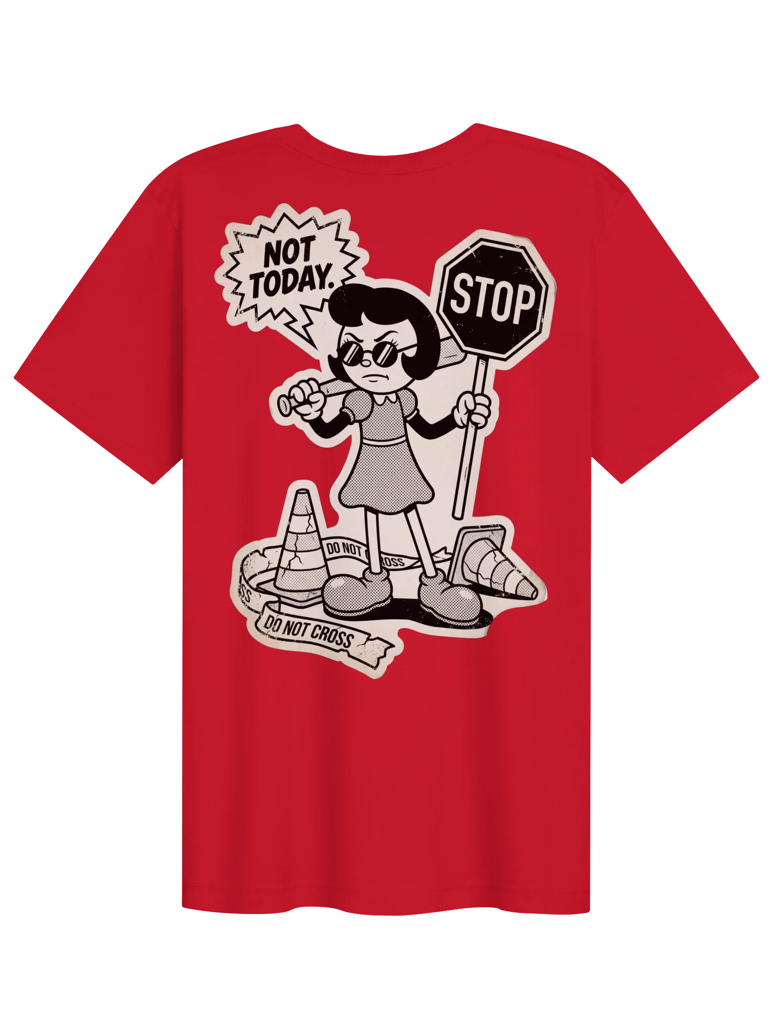 J.B "Not Today" Unisex Graphic Tee | Retro Rubber Hoes Streetwear T-Shirt product image (28)
