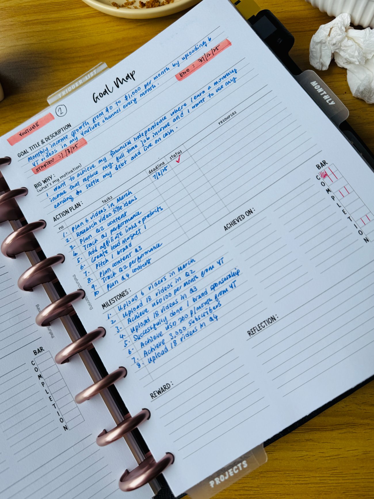 Conquer your New Year | SMART Goal Planner Guide | Letter Size product image (3)