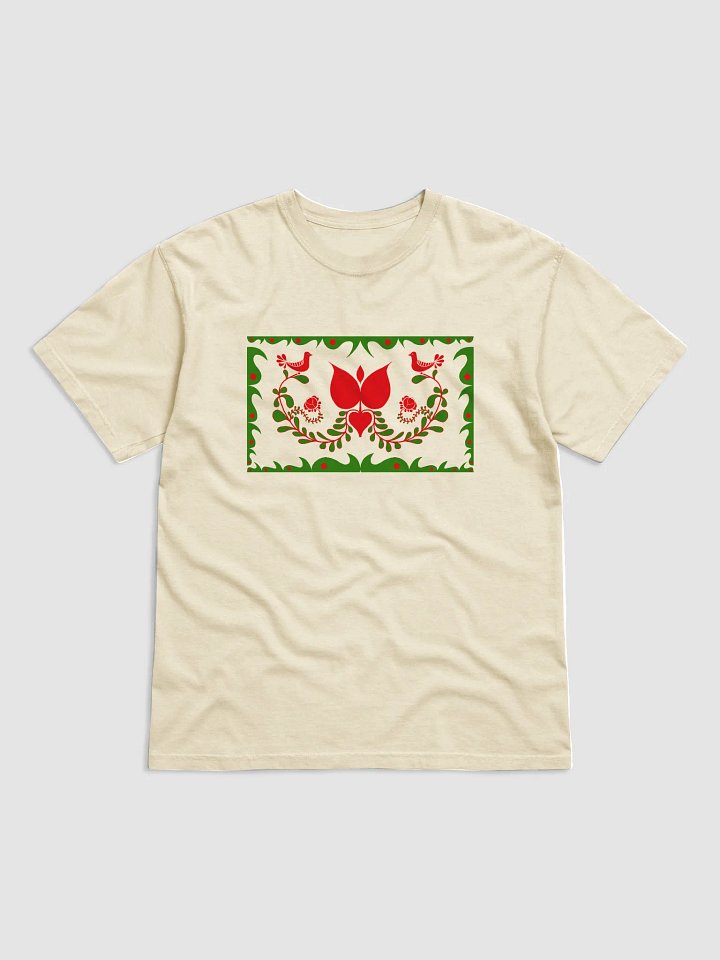 Hungarian Floral Bird Design T-Shirt product image (1)