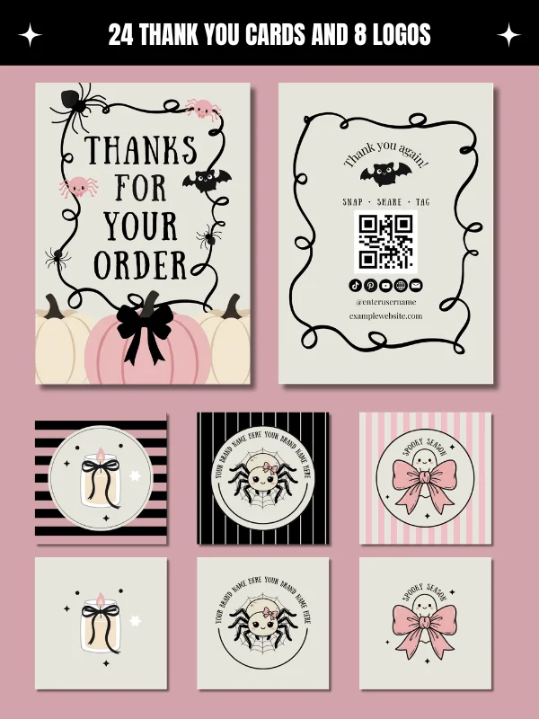 Coquette Halloween Etsy Shop Branding Kit product image (7)