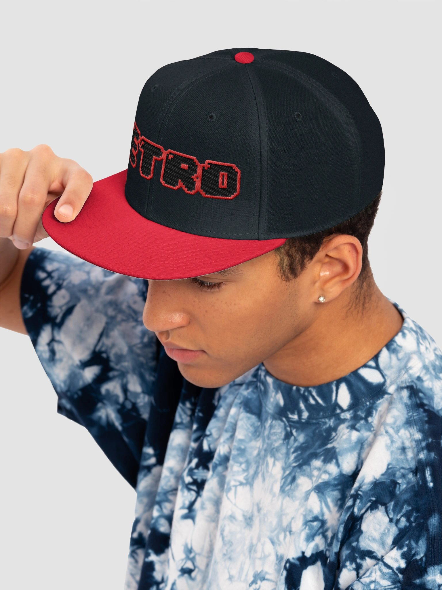 Pixel "Retro Red" Snapback product image (7)