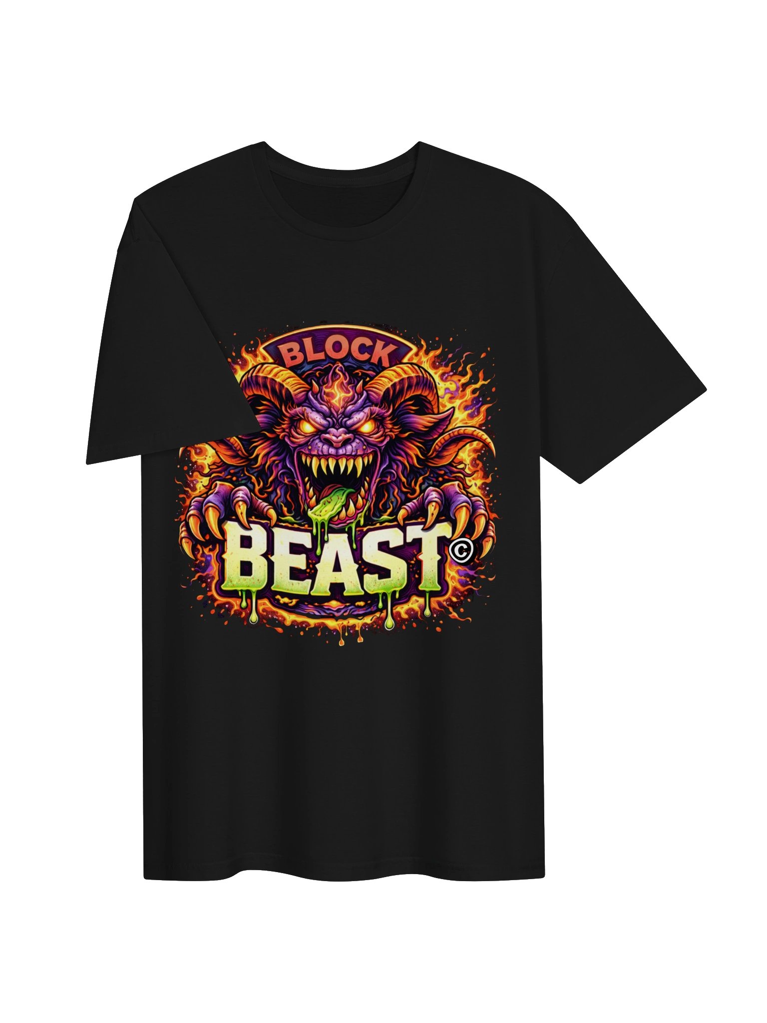 BLOCK BEAST — Neon Fury T-Shirt product image (3)