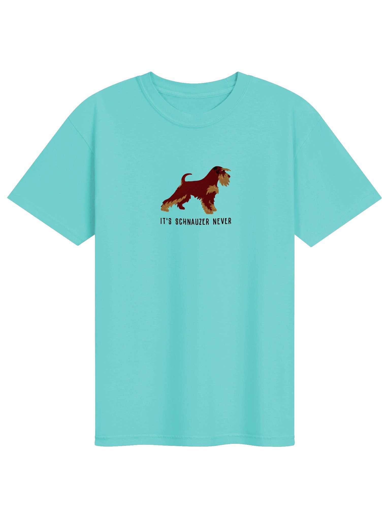 It's Schnauzer Never T-Shirt(Embroidered) of a Miniature Schnauzer(Liver & Tan) product image (33)
