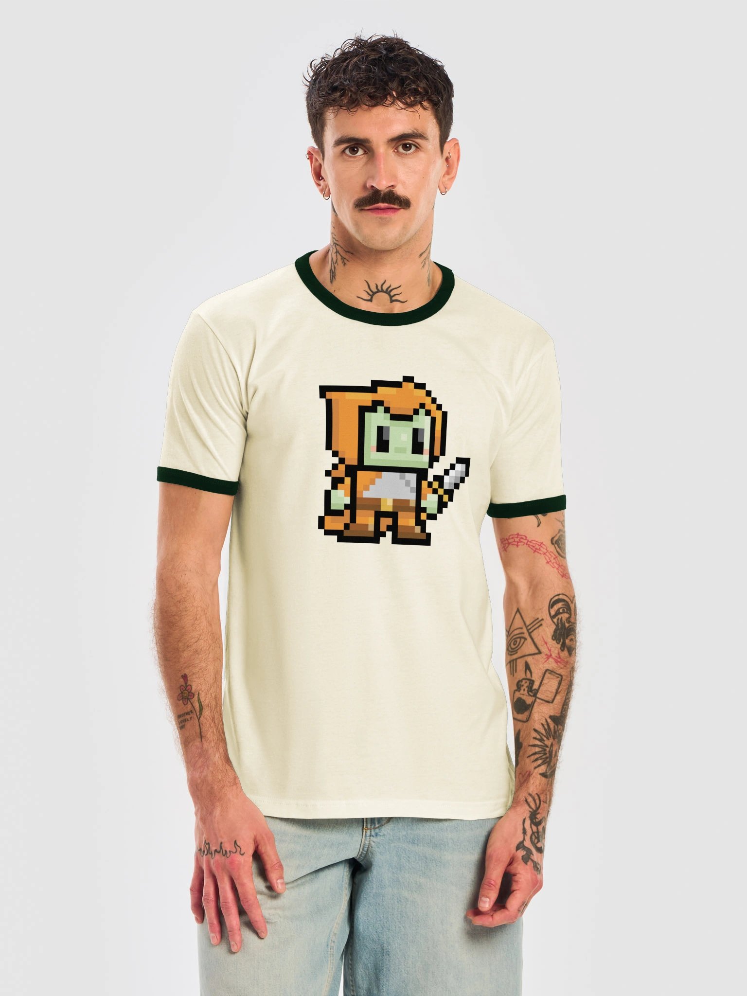 Ready to Fight Knight Questie Ringer Tee - Unisex product image (5)