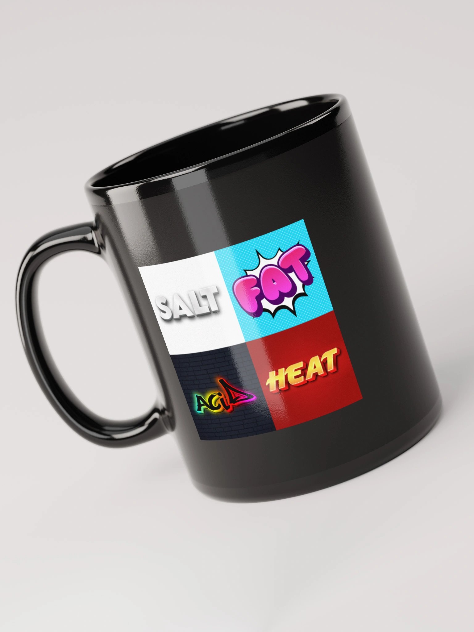 Salt Fat Acid Heat - Black Glossy Mug product image (10)