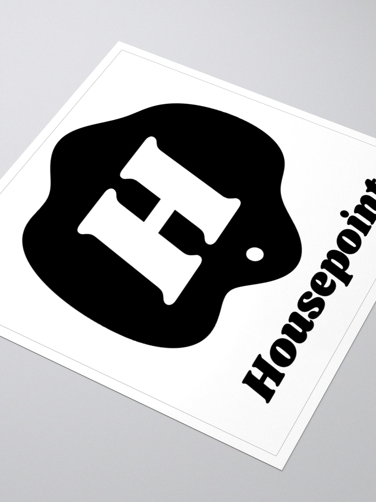 Housepoint Logo Sticker - Black product image (3)