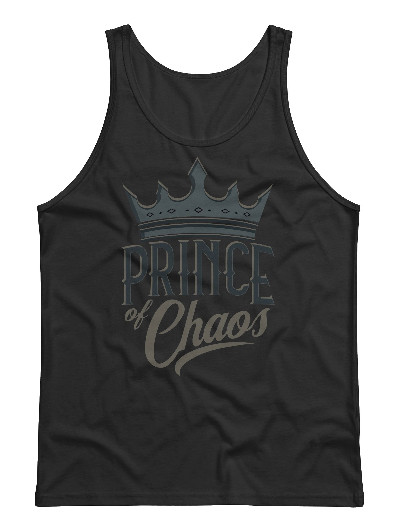 Prince of Chaos Tank (Gray Text) product image (2)