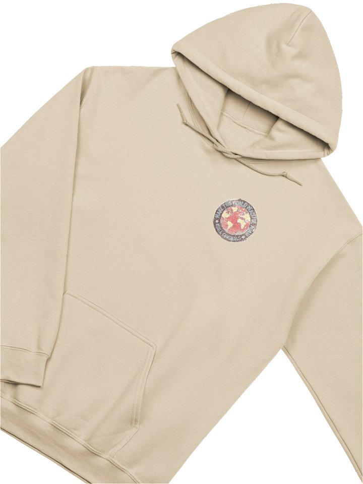 Pocket World Peace EQALL® Originals_Unisex Gildan Hoodie_Vintage Grey / Red / Beige / Black product image (1)