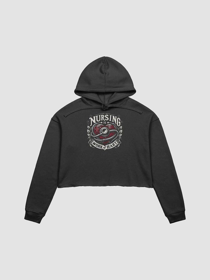 Nurses Design, Heartfelt Nursing Crop Hoodie product image (2)