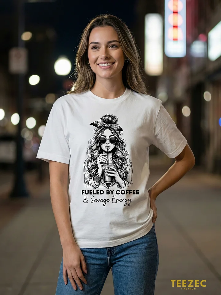 Fueled By Coffee – Women’s Premium Graphic T-Shirt product image (2)
