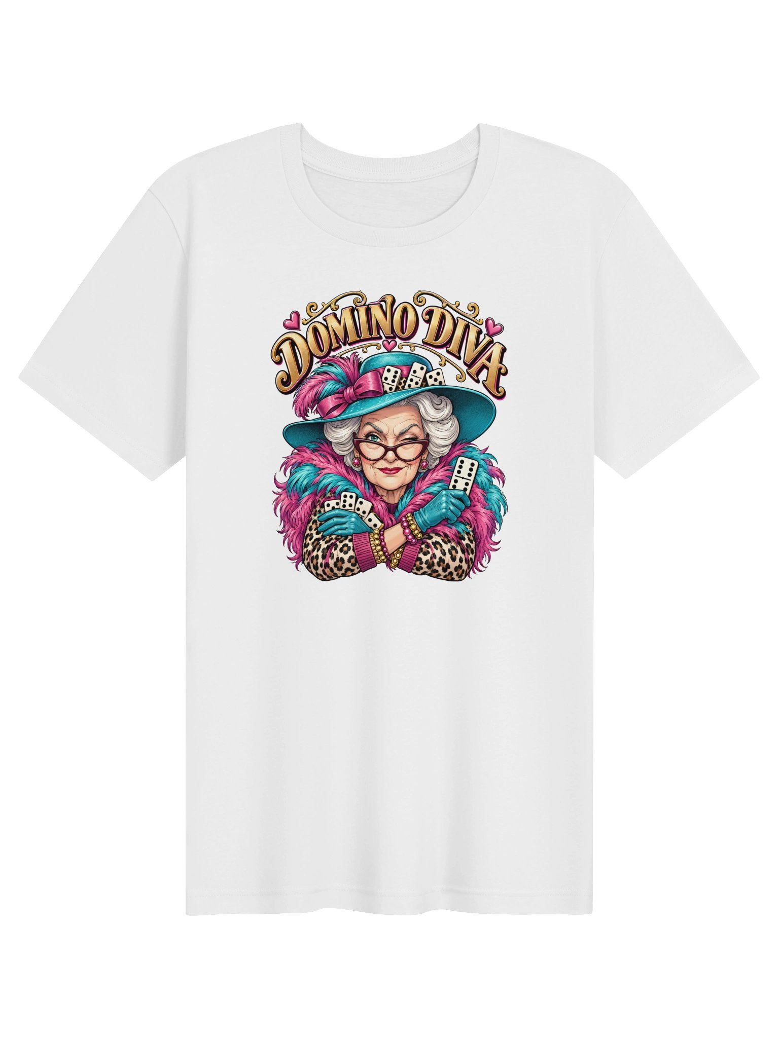 Domino Diva T-Shirt | Fun Domino Player & Game Night Tee product image (1)