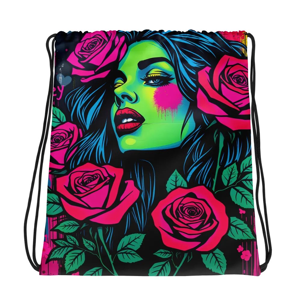 Graffiti Goddess Drawstring Bag product image (1)