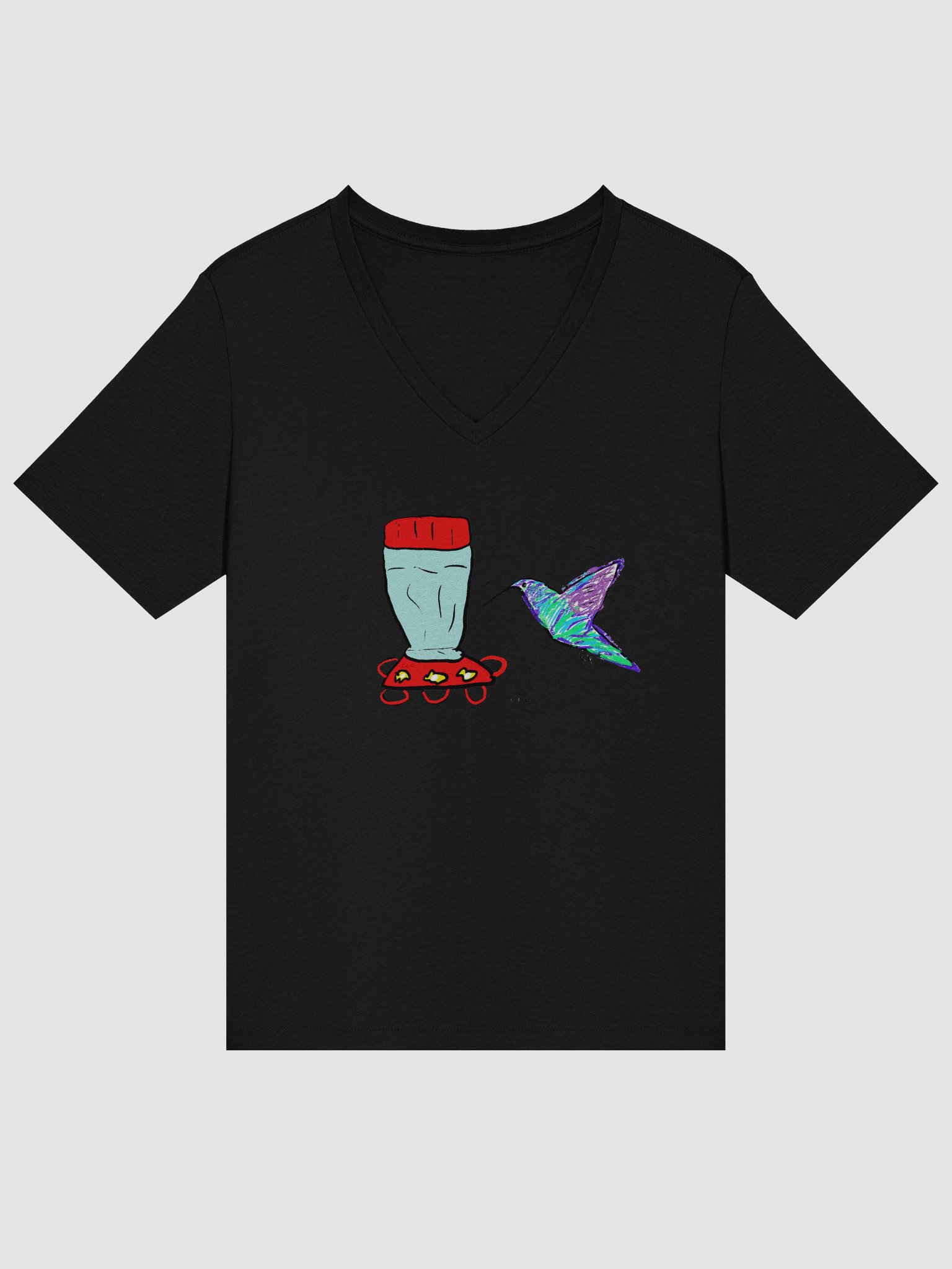 Hummingbird Relaxed V-Neck Tee product image (14)