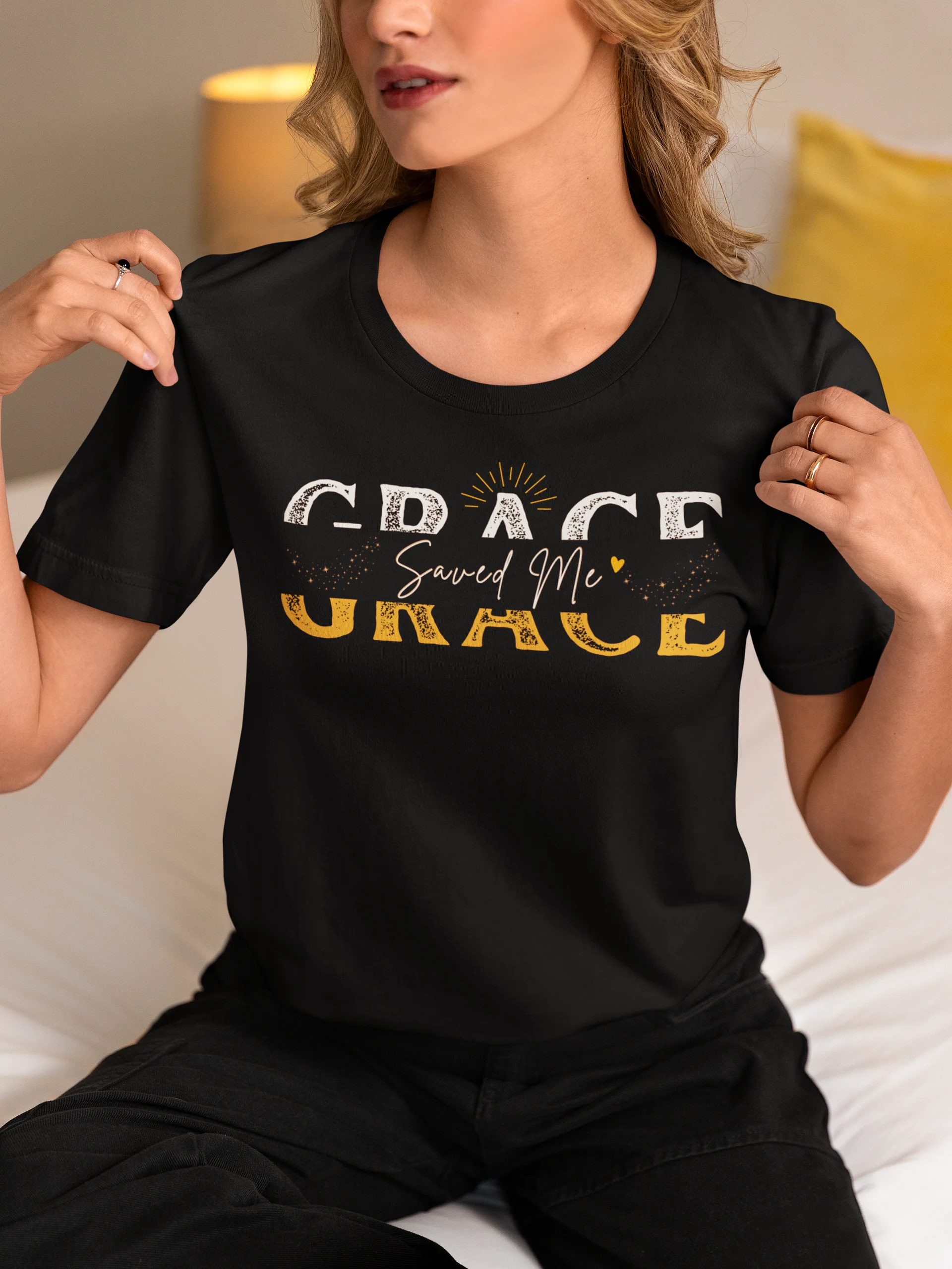 Grace Saved Me, Christian Faith Bella Canvas T-shirt product image (1)