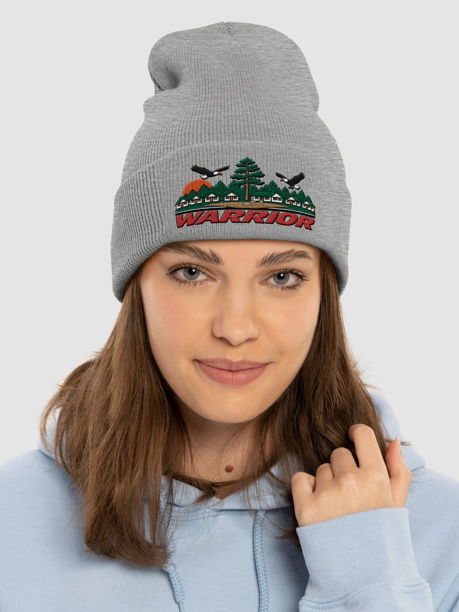 Warrior Long Beanie (Gray) product image (3)