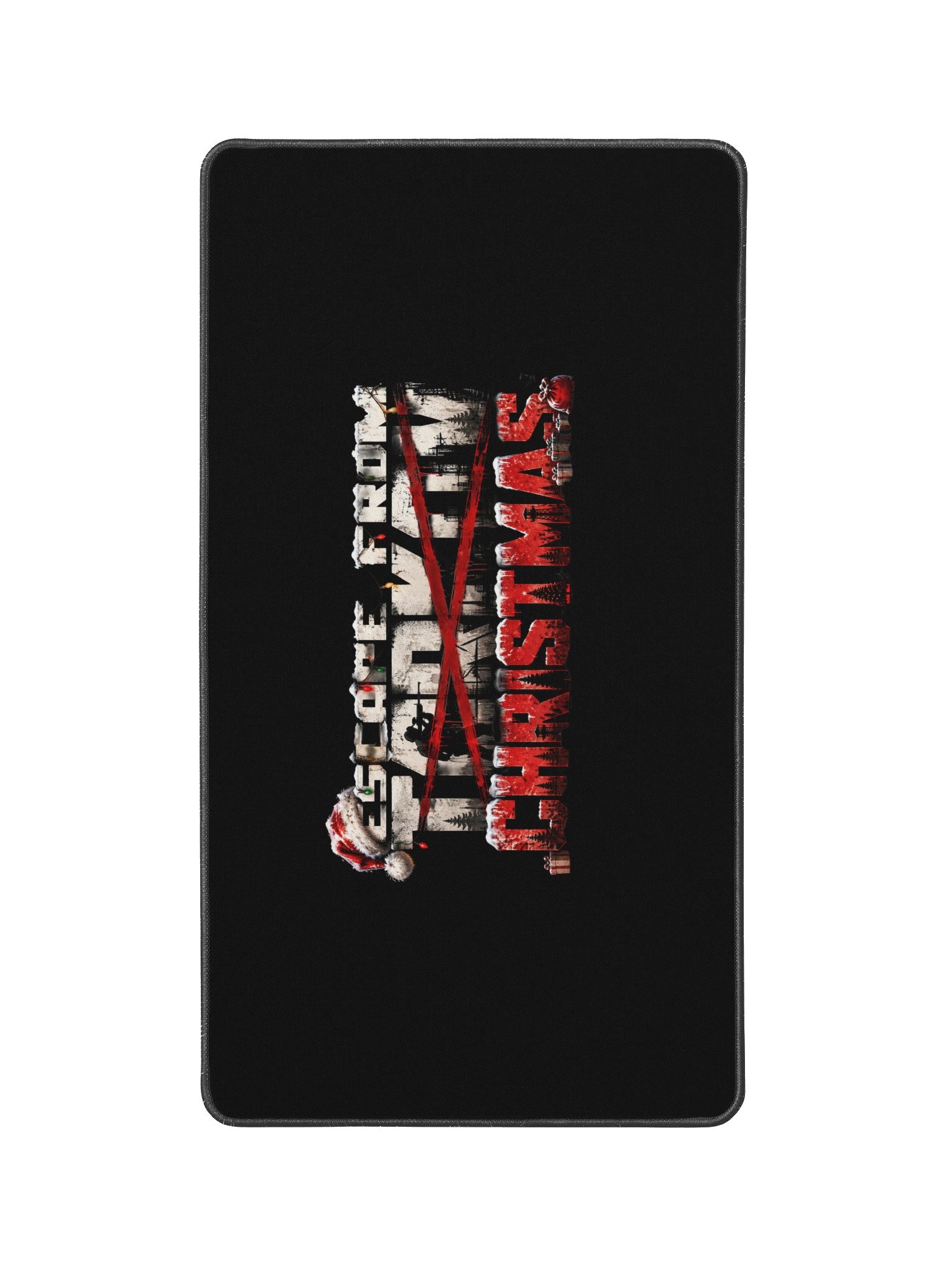 Escape from Christmas 12” x 22” desk mat. product image (2)