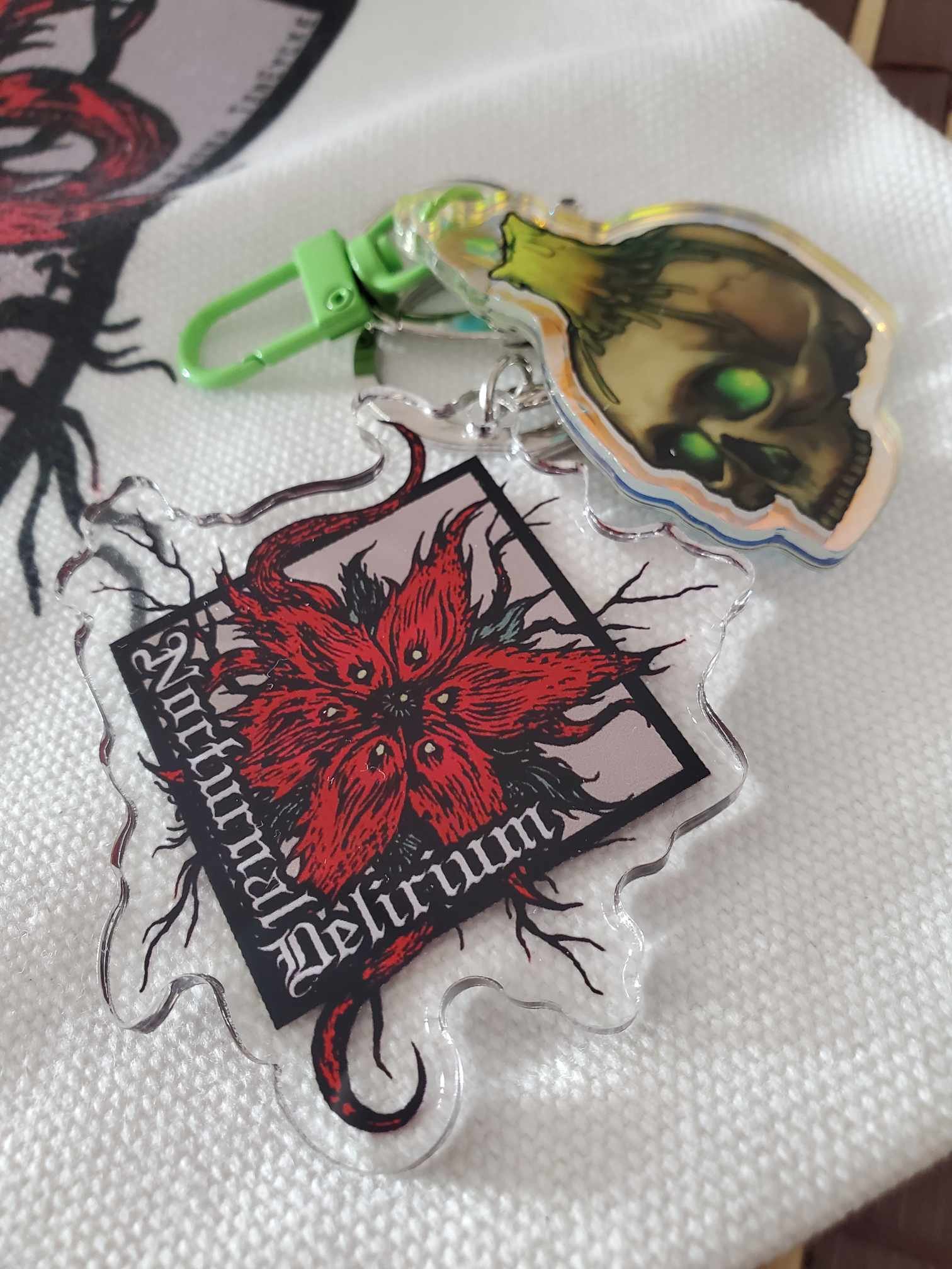 Skull "Lit" emote Keychain product image (3)