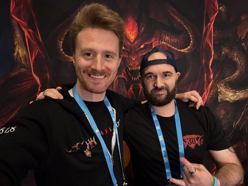 Always a pleasure to hang out with my good buddy @Rob2628 🤘🏼

#blizzcon #diablo4 #diablopartner