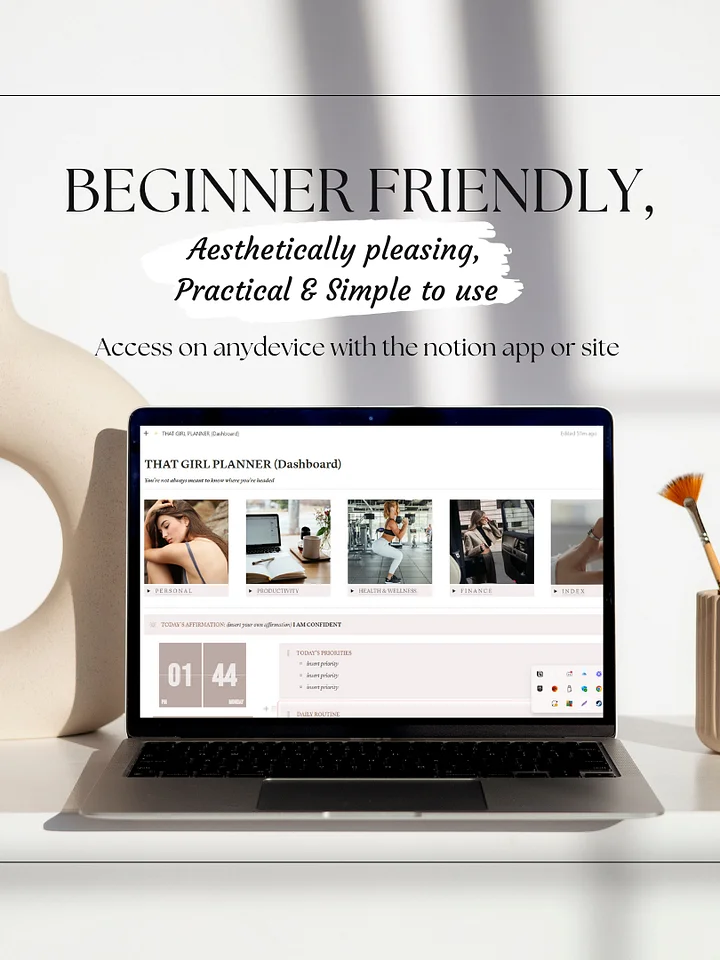 Ultimate That Girl | All in One Dream Life Digital Planner | Notion Template product image (2)