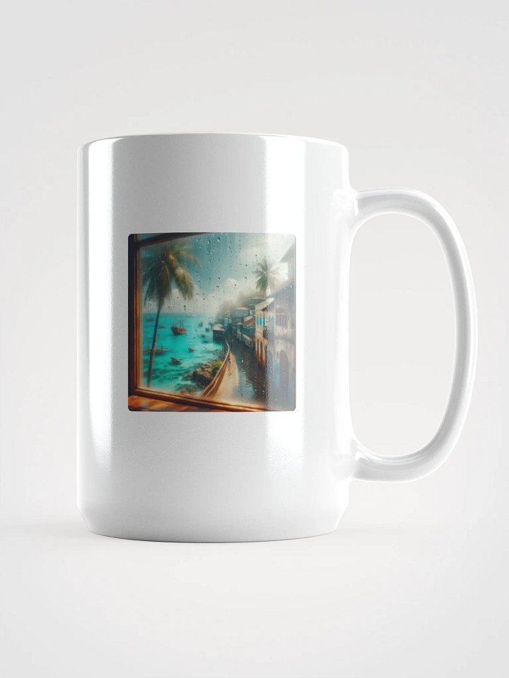 Tropical Vista White Glossy Mug | | Ai Design product image (1)