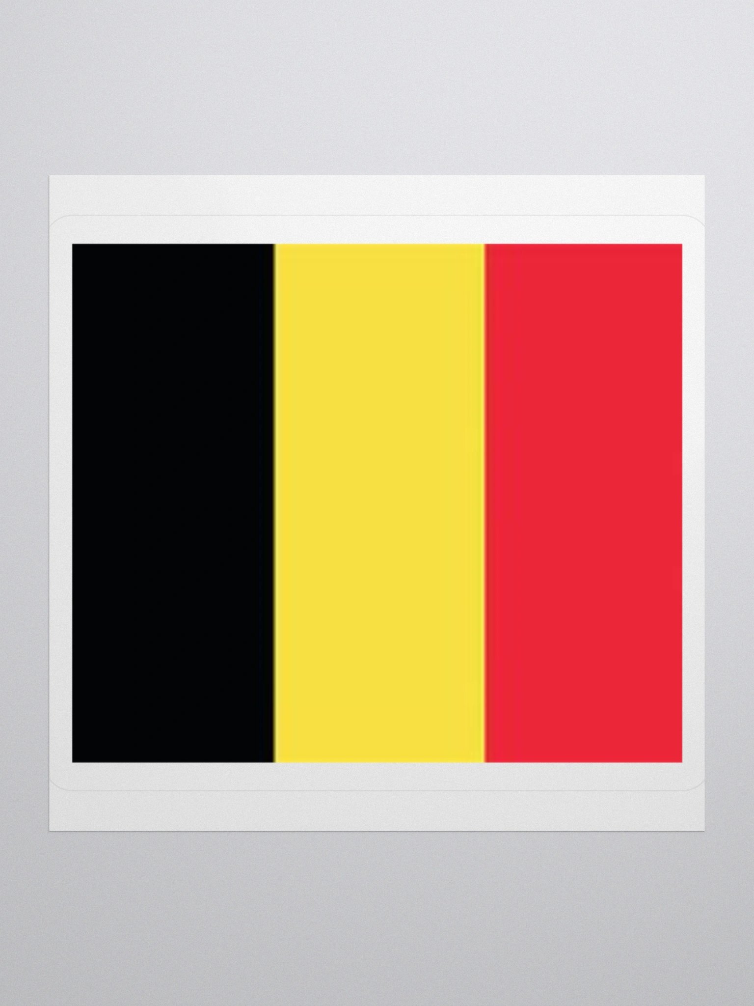 Exclusive Belgium Flag Kiss-Cut Stickers - High-Quality Vinyl, Multiple Sizes product image (1)