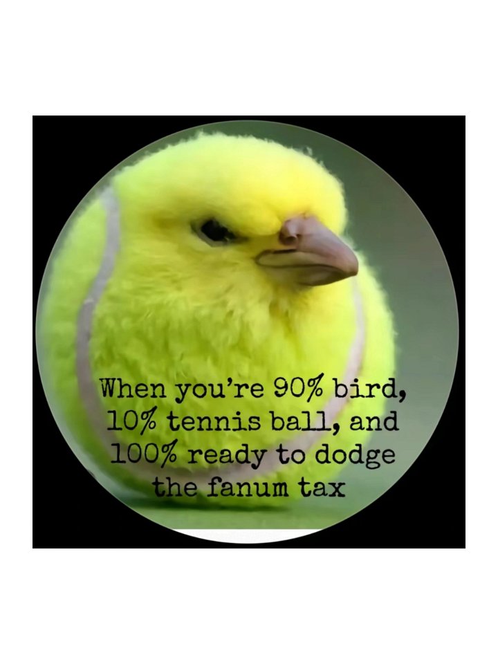 Bird Tennis Ball Sticker product image (2)