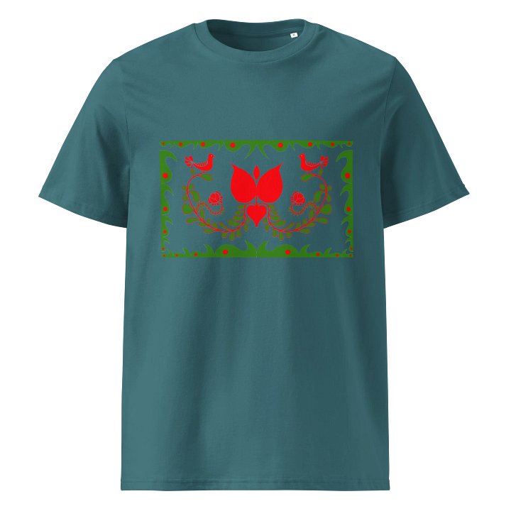Traditional Hungary Garden Unisex Organic T-Shirt product image (1)