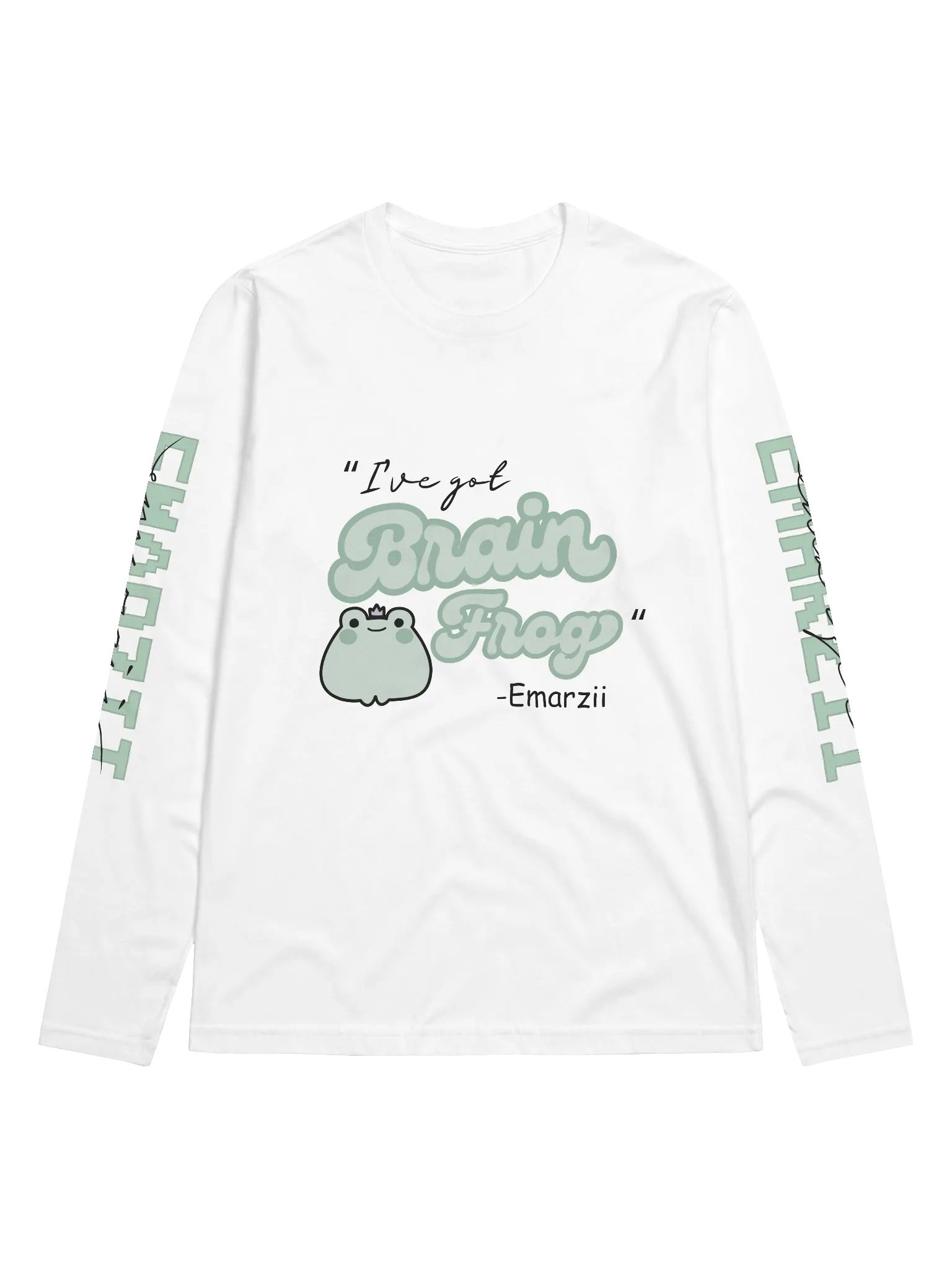 White BrainFrog Long Sleeve Tee product image (1)