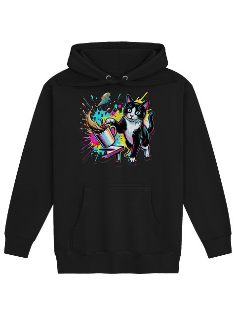 Coffee Push Cat Hoodie