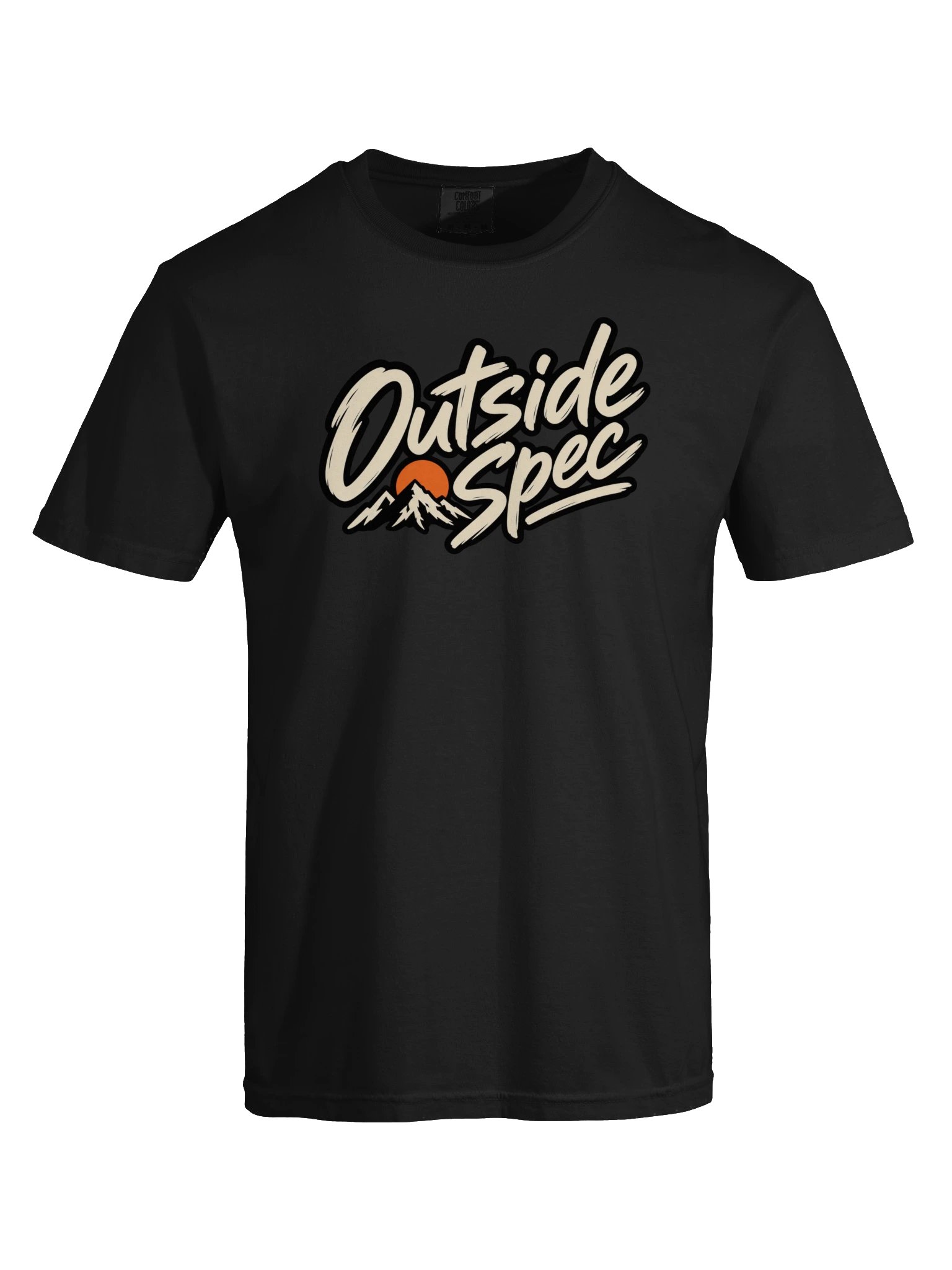 Outside Spec Script Logo Large Front Comfort Colors T-Shirt product image (9)