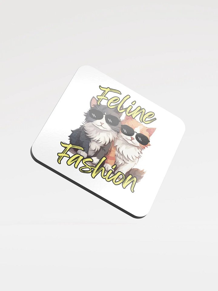 Feline Fashion Cool Cat Cork Coasters product image (2)