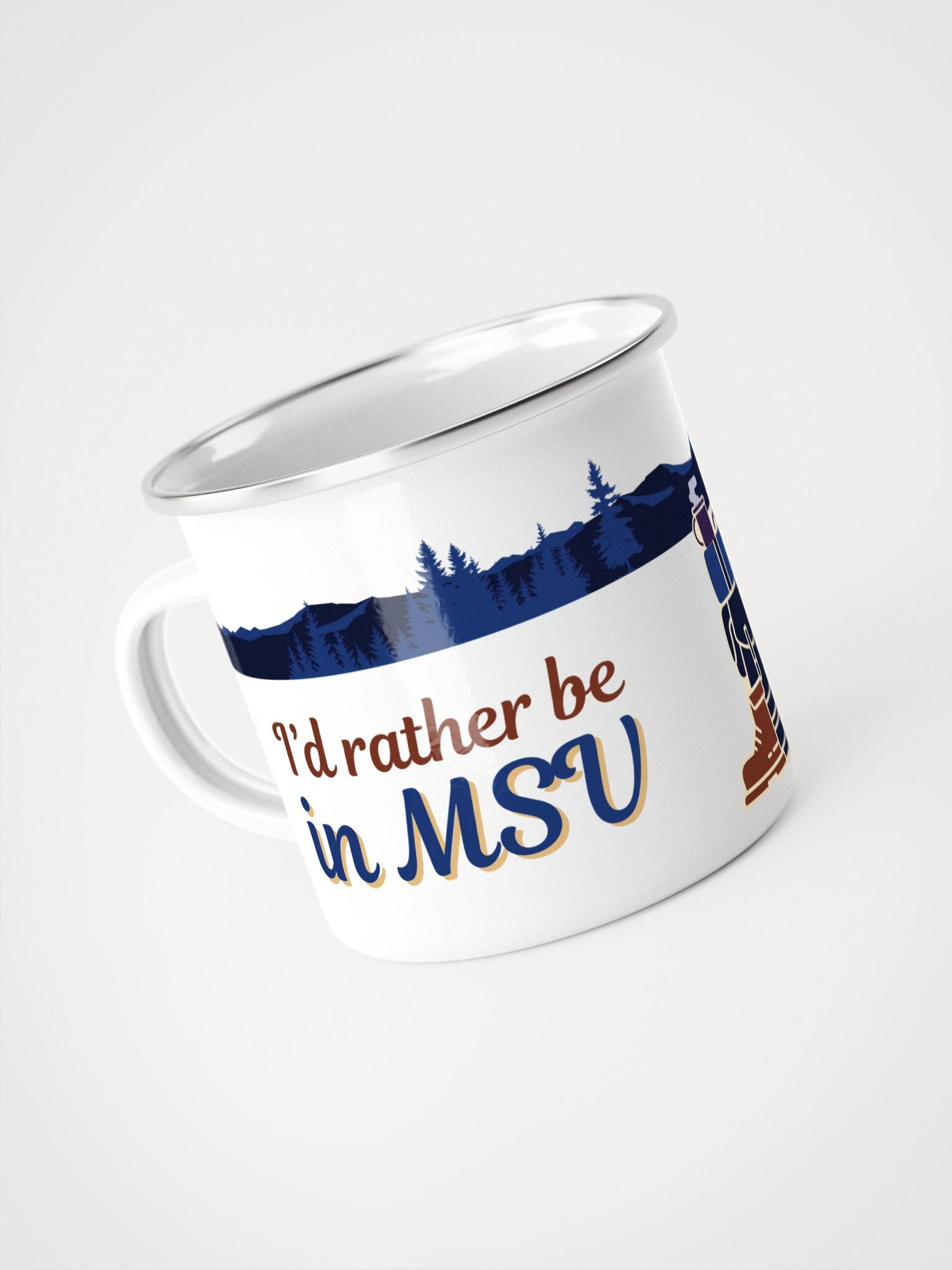 I'd Rather Be Enamel Mug product image (1)