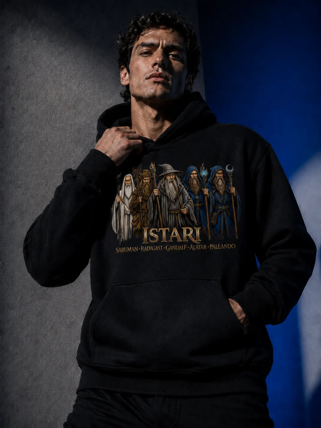 The Incarnate Emissaries: Five Veils of the Invisible Will - Premium French Terry Hoodie (Unisex) product image (3)