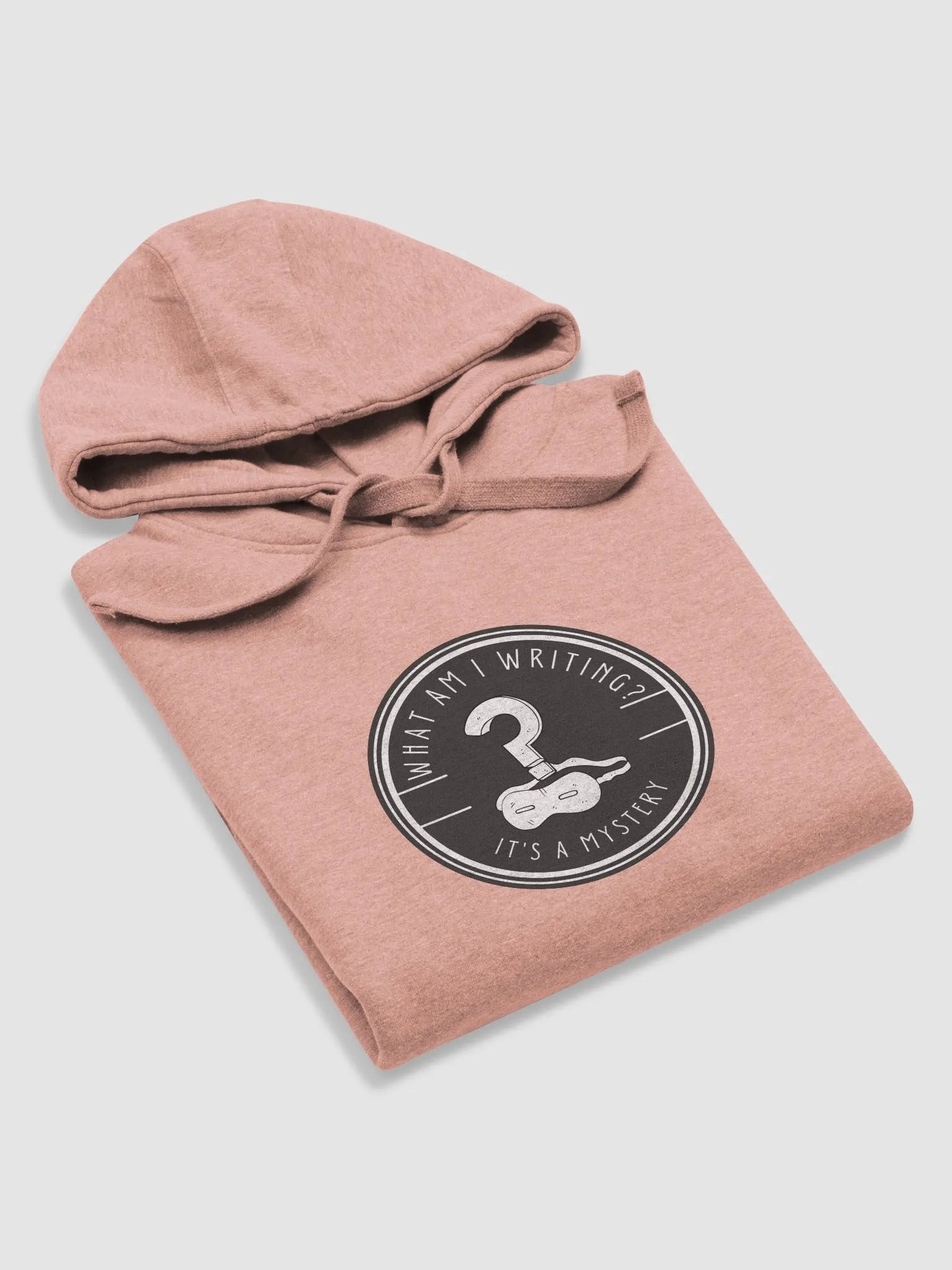 What am I Writing? It's a Mystery - Dusty Rose pink Unisex Hoodie product image (5)