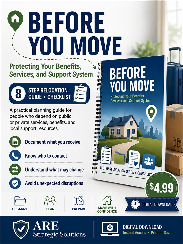 Before You Move: Protecting Your Benefits, Services, and Support System product image (1)