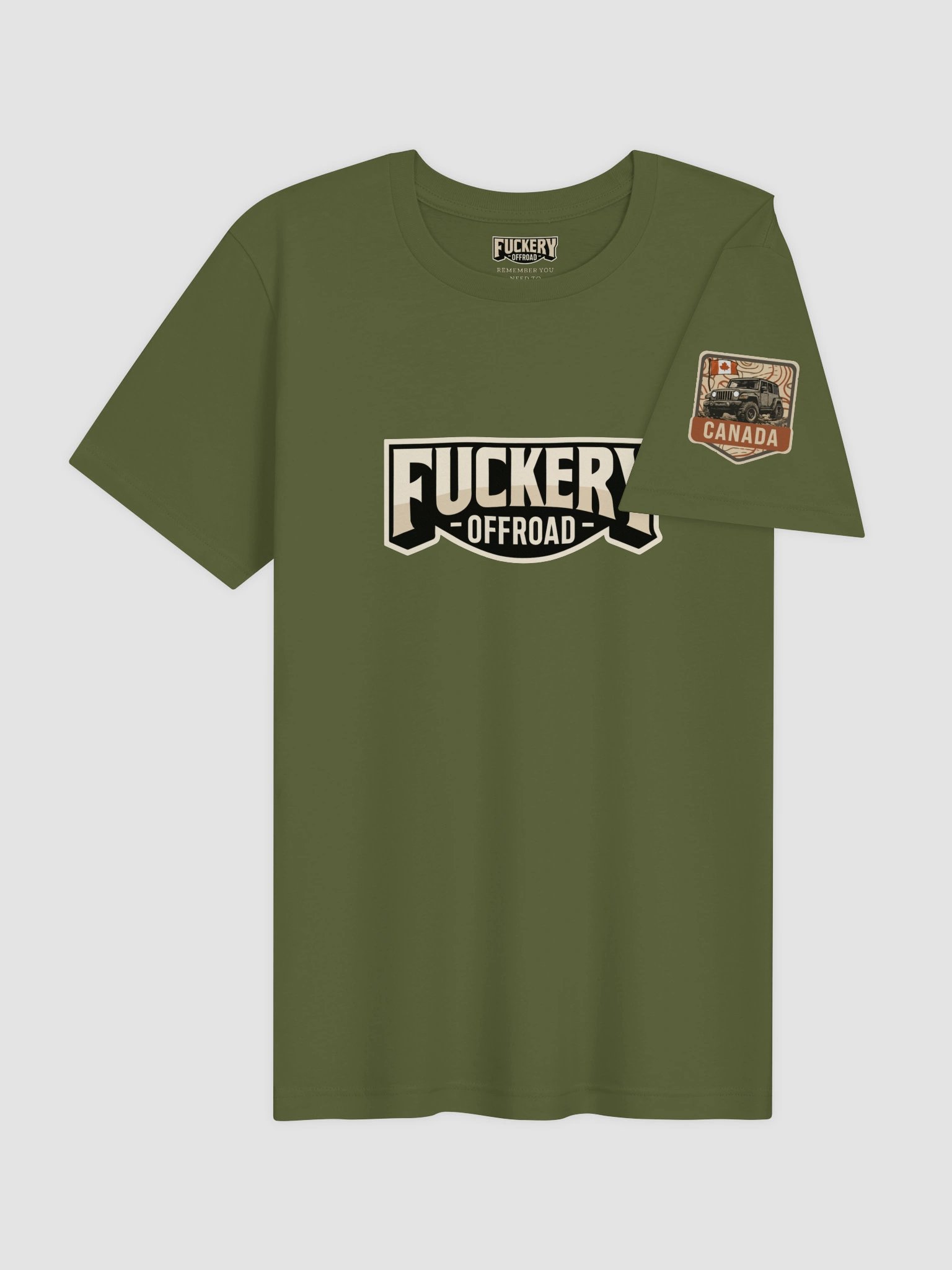Unisex t-shirt with Fuckery Text Logo and unauthorized definition (Dark colours) product image (66)