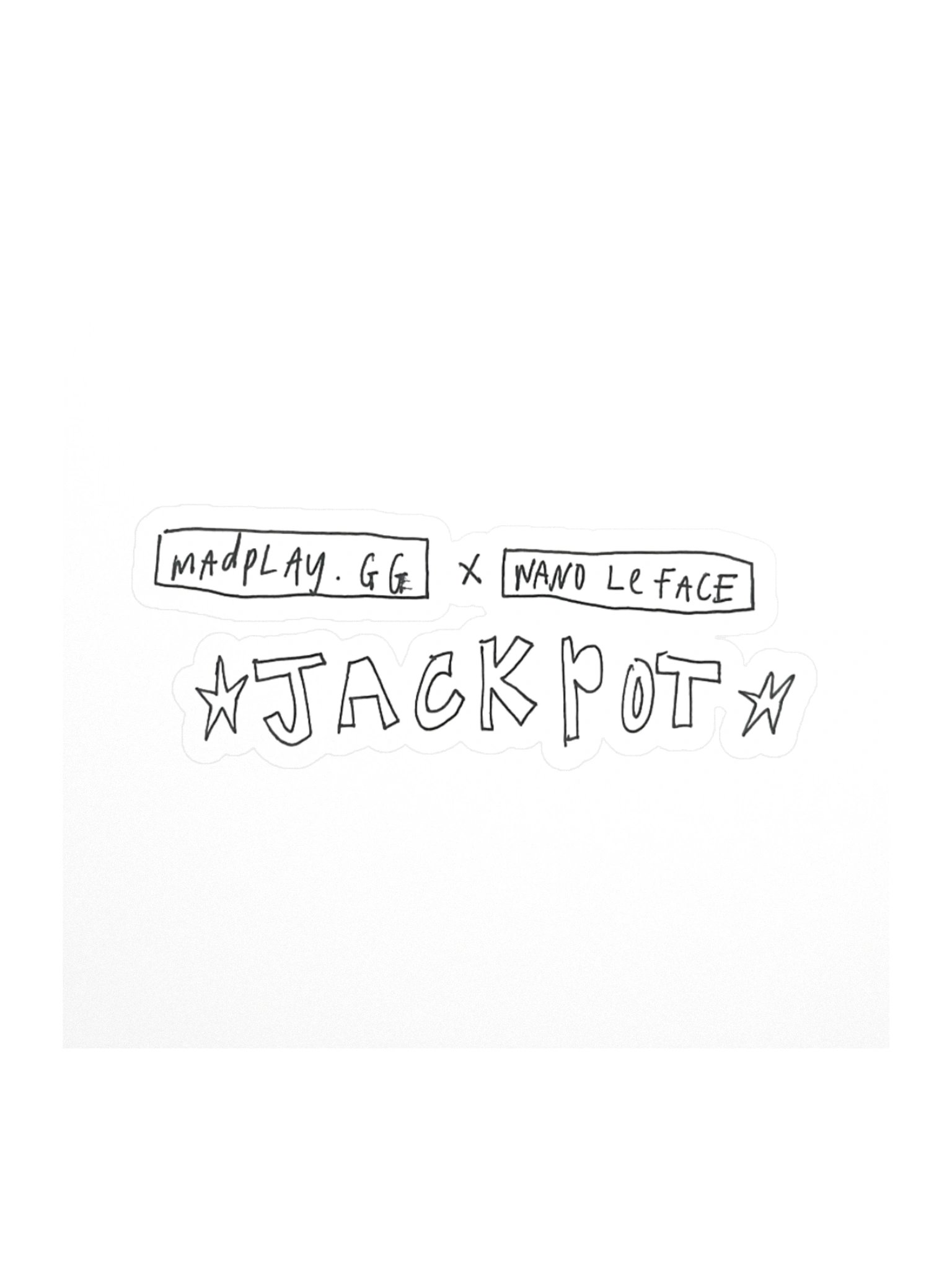 Nano Le Face x Madplay: Jackpot Sticker product image (1)
