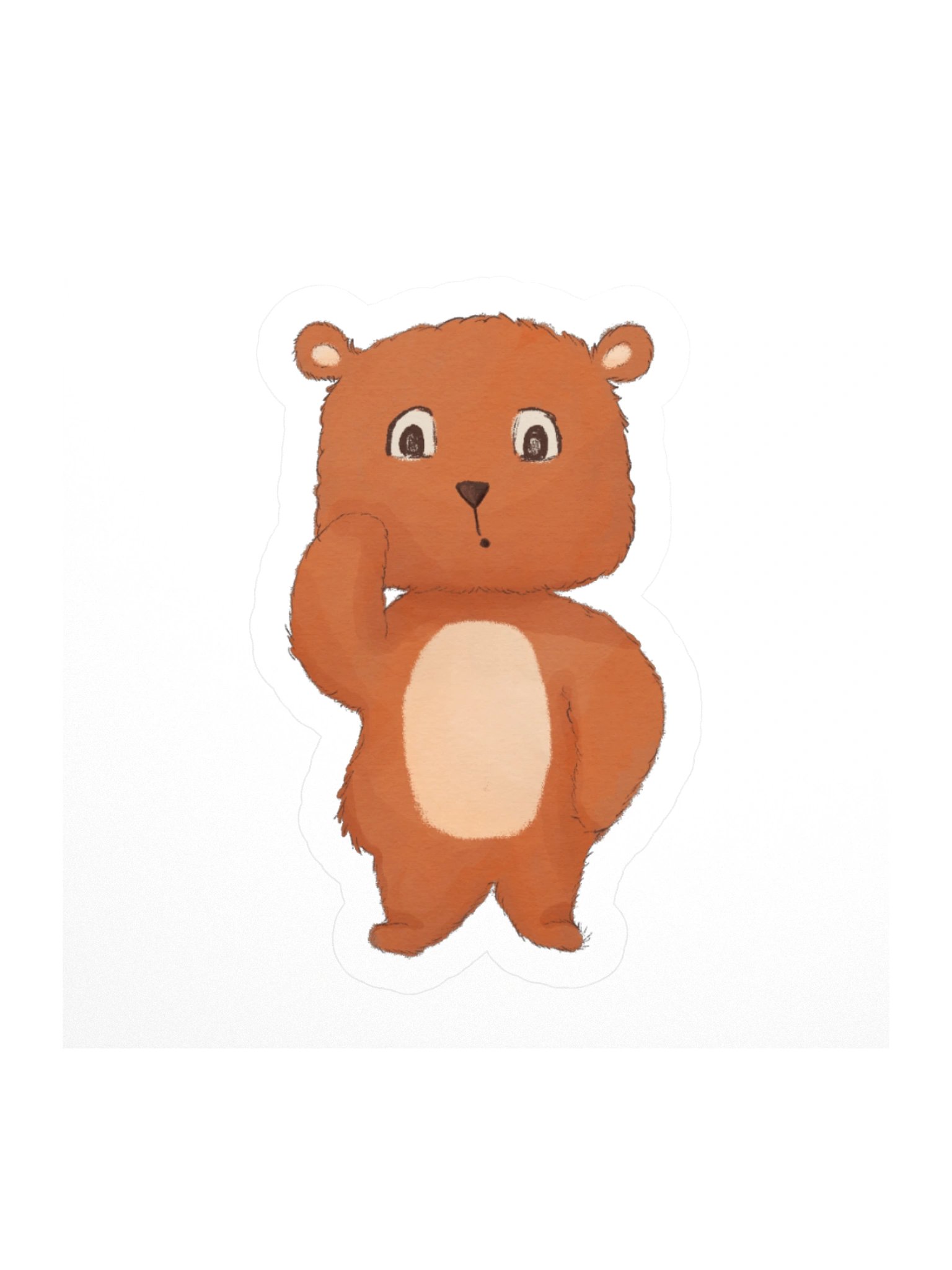 Oopsie Bear Vinyl Sticker product image (2)