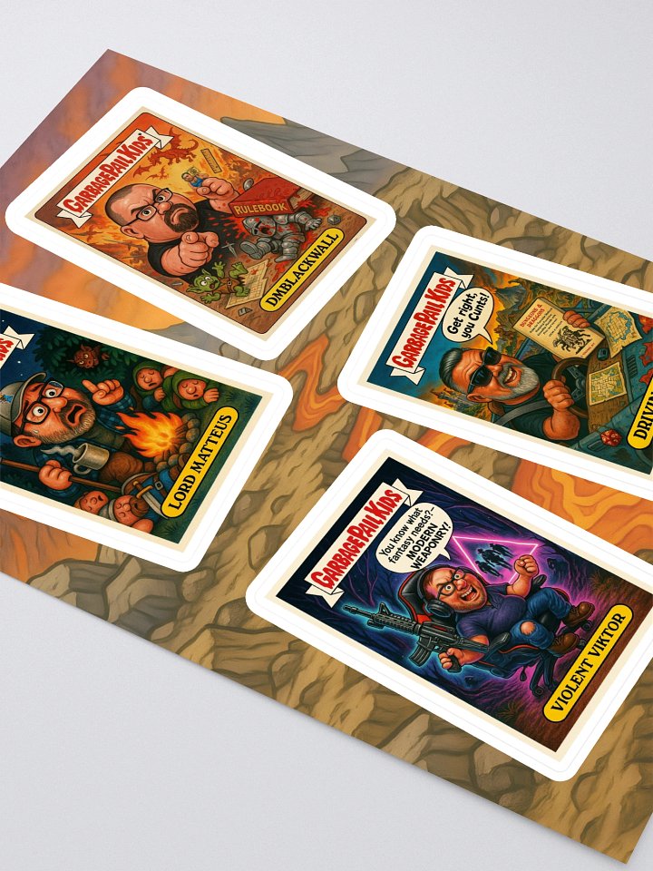GPK Parody Sticker Sheet [TTRPG Twitter Edition] Sheet 2 product image (2)