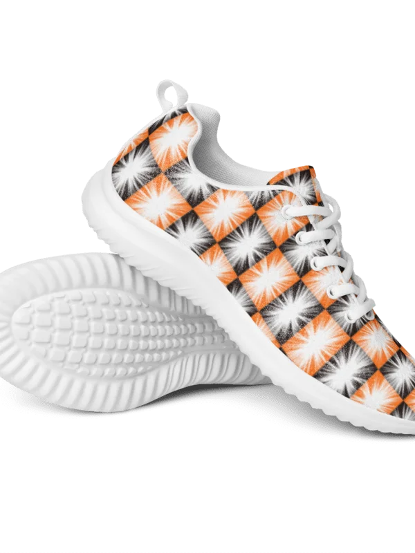 Arachnid Blaze Women's Sneakers Orange Burst Checkerboard Sneaker product image (6)