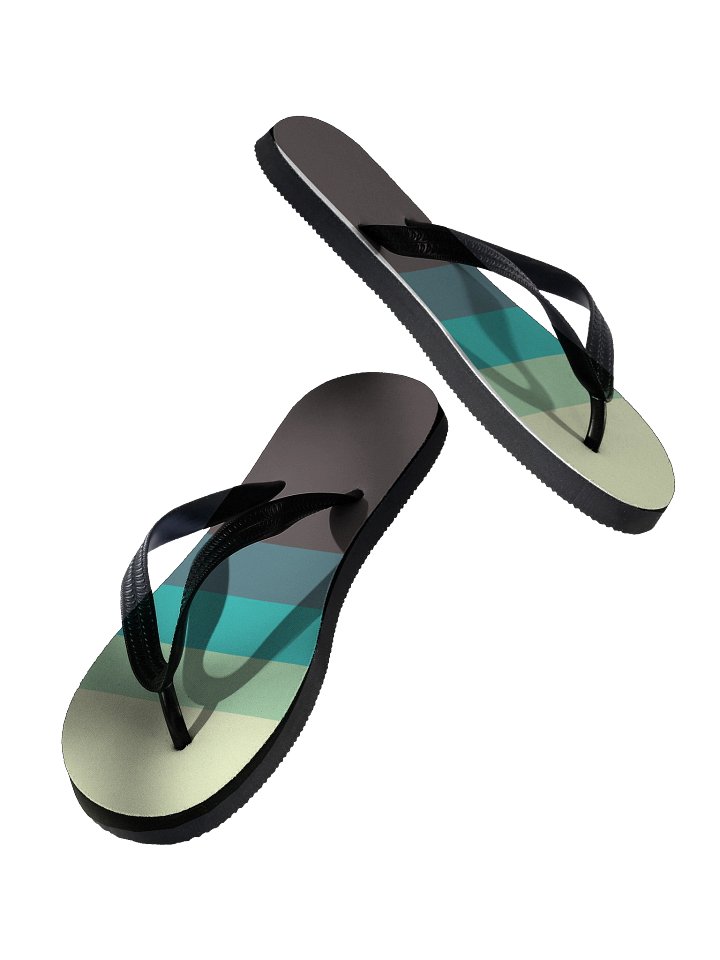 Customizable Color Block Flip-Flops product image (2)