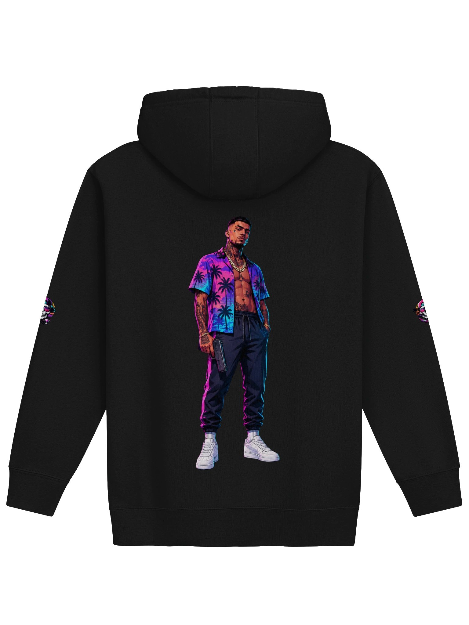 Vicehub Palm Tree Gunman Hoodie product image (17)