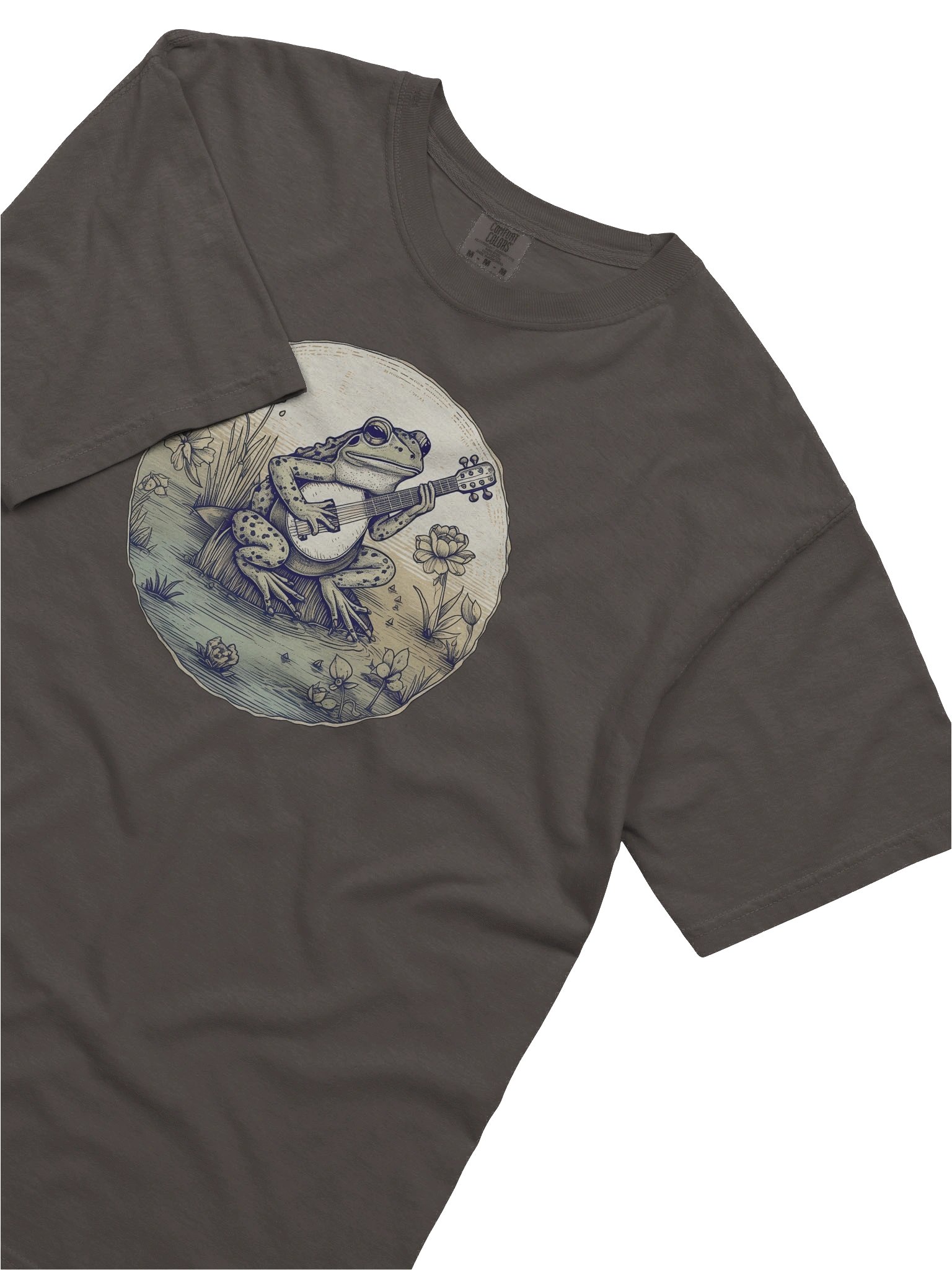 Vintage Frog Guitar Shirt – Retro Pond Music Graphic Tee product image (22)
