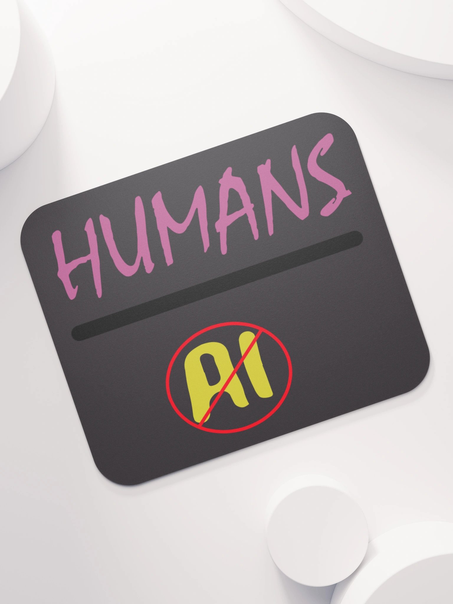 Humans over AI mousepads product image (7)