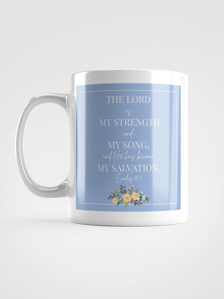 Exodus 15:2 Mug – Floral Design product image (1)