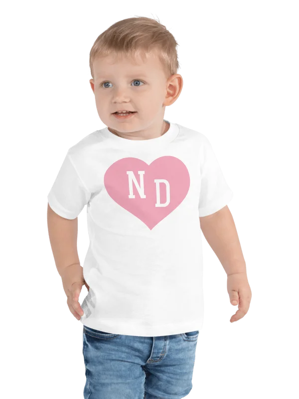 ND Heart Pink Unisex Toddler T-shirt product image (5)