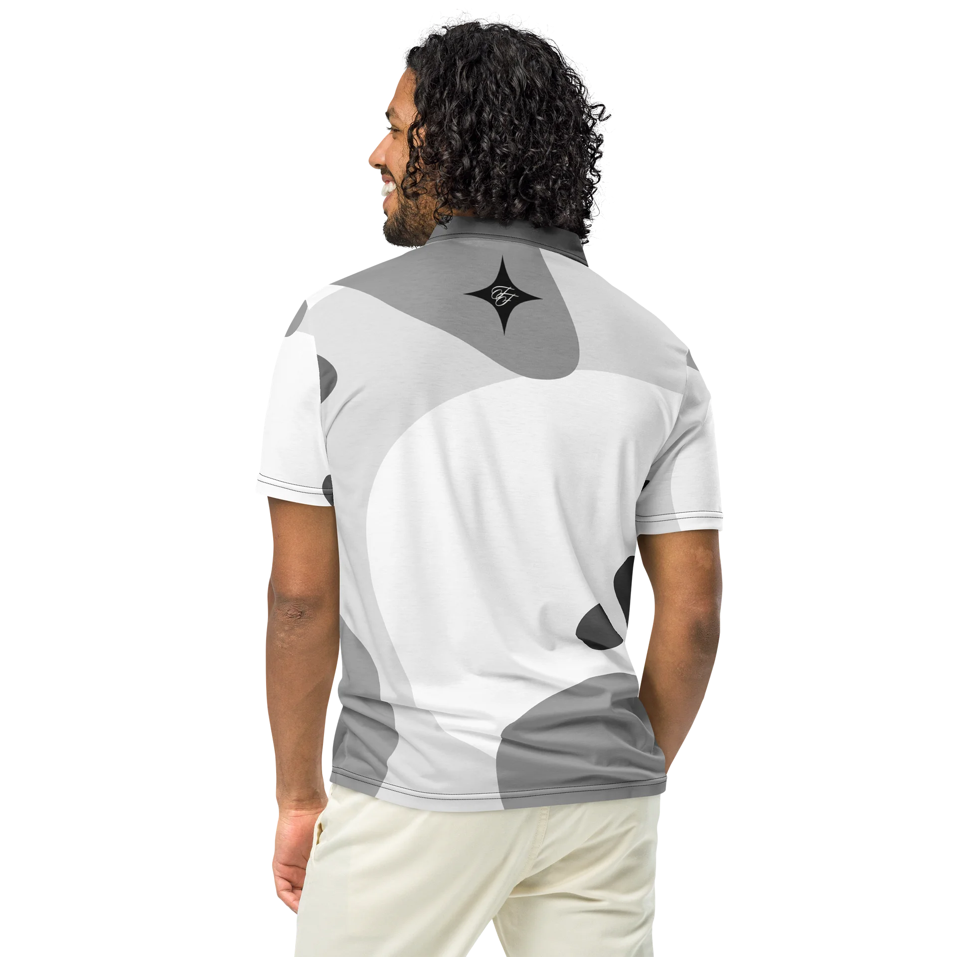F&F Script Ink Slim Fit Polo Shirt product image (5)