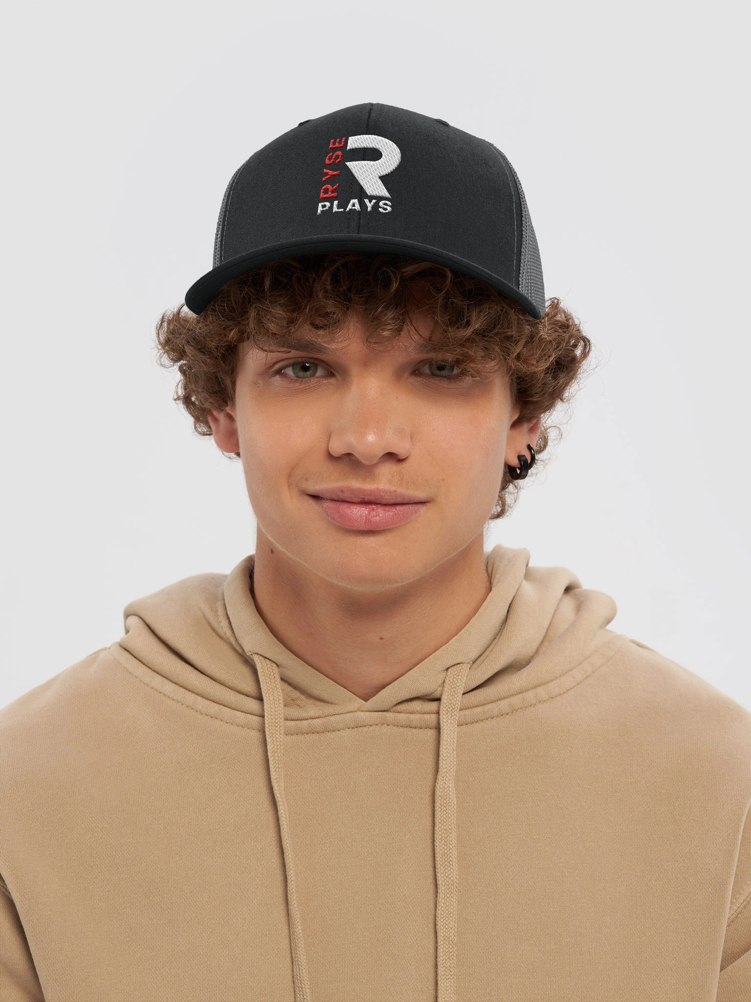 Ryse Plays Trucker Cap (white & red logo) product image (5)