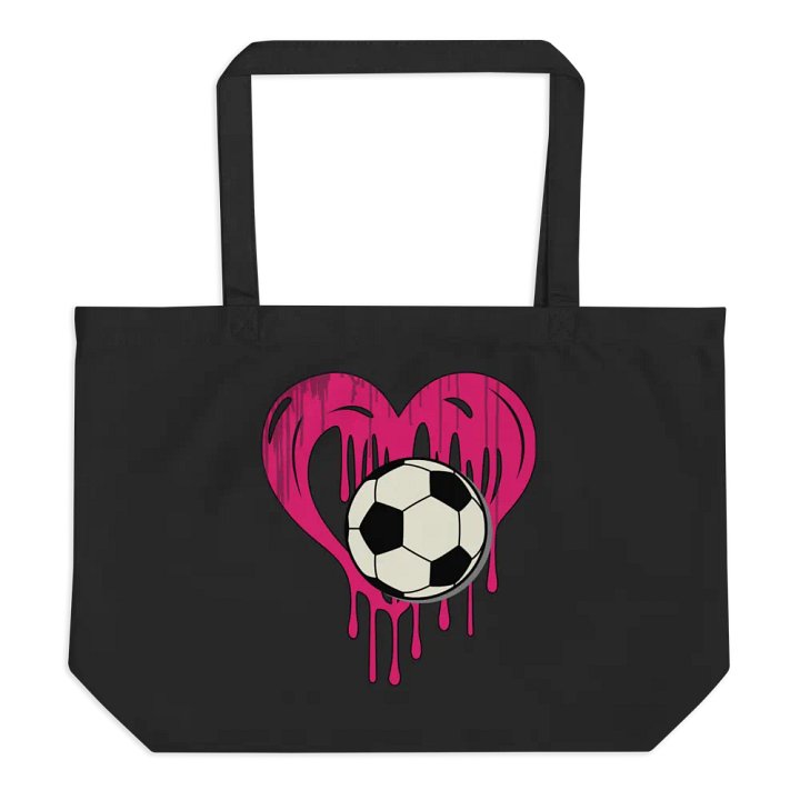 Heart Soccer Love Organic Tote product image (1)