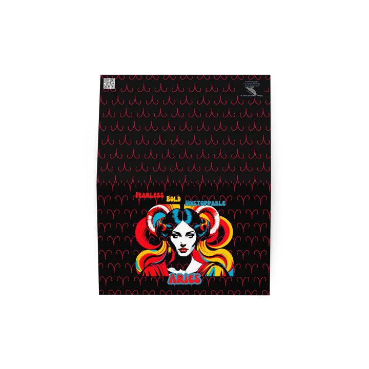 Aries 2025, Fearless, Bold, Unstoppable, Greeting Card product image (4)